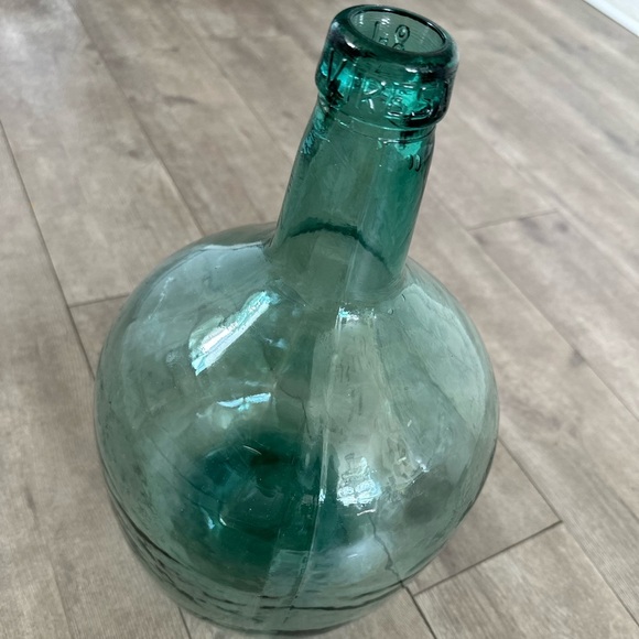 8 Liter Demijohn, Viresa Green Glass Bottle Jug Vintage Antique Carboy - Picture 7 of 16